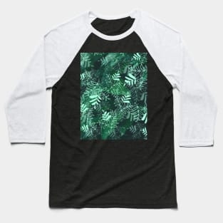 Leaf pattern Baseball T-Shirt